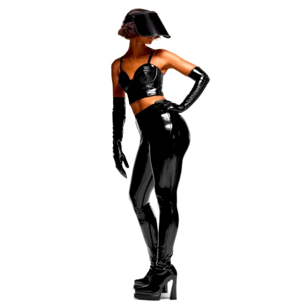 Ivy Park Noir Latex Bra